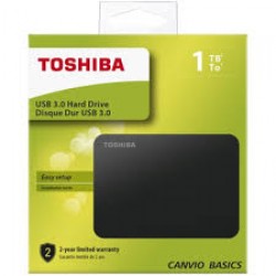 Toshiba 2.5" 1TB USB 3.0 Canvio Siyah HDTB410EK3AA