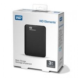 WD 2.5" 3TB Elements WDBU6Y0030BBK Siyah  USB3.0