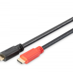 Digitus HDMI Ultra High Speed with Ethernet Bağlantı Kablosu (HDMI 2.0), 2160p, 4K Ultra HD, HDMI Tip A Erkek - HDMI Tip A Erkek, 1 metre, altın kaplama, siyah renk