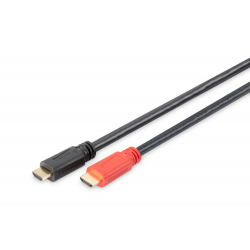Digitus HDMI Ultra High Speed with Ethernet Bağlantı Kablosu (HDMI 2.0), 2160p, 4K Ultra HD, HDMI Tip A Erkek - HDMI Tip A Erkek, 1 metre, altın kaplama, siyah renk