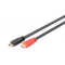 Digitus HDMI Ultra High Speed with Ethernet Bağlantı Kablosu (HDMI 2.0), 2160p, 4K Ultra HD, HDMI Tip A Erkek - HDMI Tip A Erkek, 1 metre, altın kaplama, siyah renk